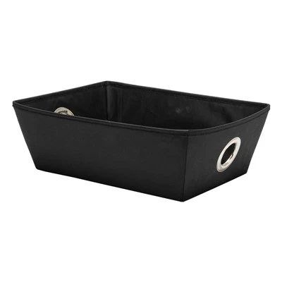Black Trapezoidal Storage Box