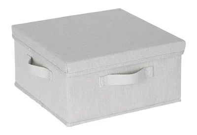 Canvas Cardboard Home Organizer With Lid
