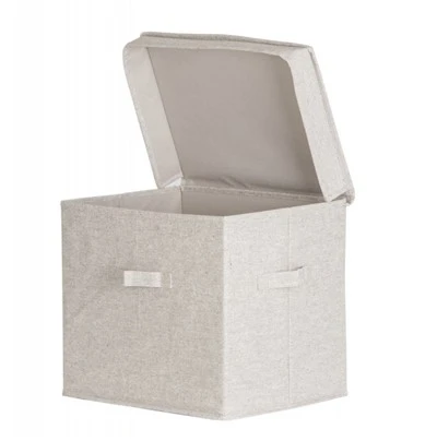 Cloth Storage Box With Integrated Lid
