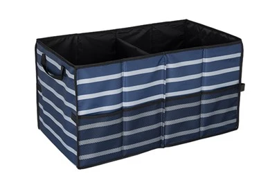 Multipupose Folded Polyester Storage Box With Pocket.